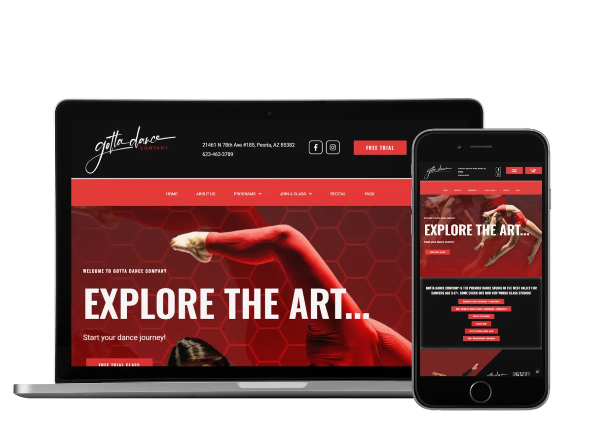 Gotta Dance Company — website by Kickass